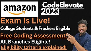 Amazon CodeElevate 2023 For 1st Time for Every Students | Test Assessment Is Live🔥🔥