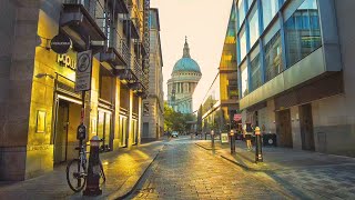 A London City Walk at Golden Hour - Tower Bridge to St Paul’s via London Bridge | 4K Binaural