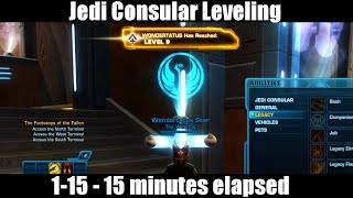 SWTOR: Consular Leveling time lapse - 1 - 15 in 15 minutes (1 hour real time)