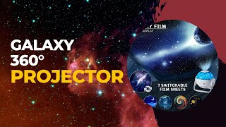 Galaxy Projector-Star projector-360 Degree Auto Rotation-Timed Starry Planetarium Projector