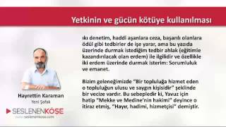 Hayrettin Karaman - Yetkinin ve Gücün kötüye kullanılması - 27.02.2015