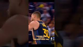 Stephen Curry hits the clutch 3 then made a night night posture #nba #nbaplayer #stephencurry