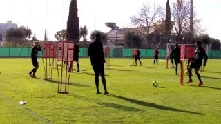 Séance entrainement football - OGC Nice - Gammes techniques