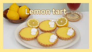 🍋Lemon curd tartlet recipe | Home baking & Music