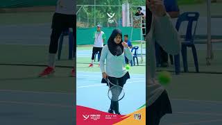 Tes Event Cabor Tenis di Lapangan Tenis Stadion Haraban Bangsa