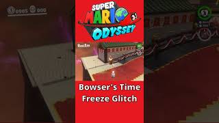 Bowser Time Freeze in Super Mario Odyssey #shorts #mario #supermario #marioodyssey #glitch #nintendo