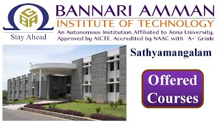 Bannari Amman Institute of Technology (Autonomous) | Sathyamangalam | Offered Courses