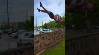 flips double gymn #flipaclip  #parkour #shorts