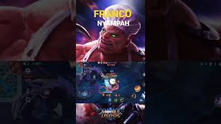 FRANCO SATU TARIKAN SATU NYAWA MELAYANG #youtubeshorts #franco #mobilelegends #mlbb