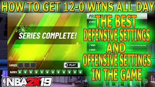 NBA2K19 MYTEAM BEST DEFENSIVE SETTINGS AND OFFENSIVE SETTINGS