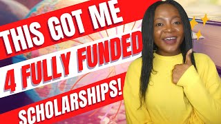 I Got 4 Fully-Funded Scholarships | This is what i learned (COPY MY STRATEGY)