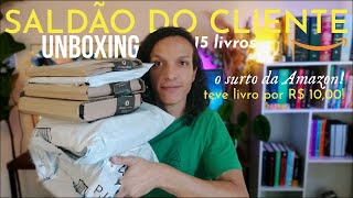 unboxing Saldão do Cliente Amazon 2024! Livros muito baratos!