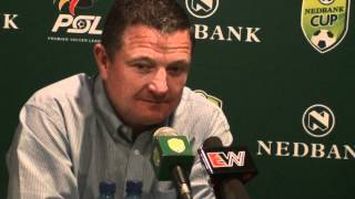 SUFC coach Gavin Hunt - Nedbank Cup Final