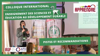 🌱 Colloque sciences/EDD - Pistes et recommandations