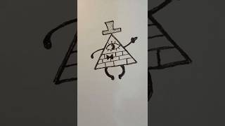 Bored? Let's draw Bill Cipher #artistoftiktok #easydrawing