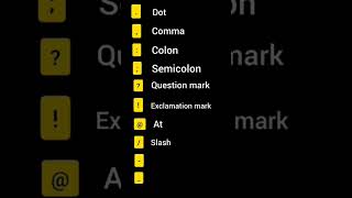 what are the 14 punctuation mark in English / Usable Mark #mark #usable #gyan #sjrihantechnical