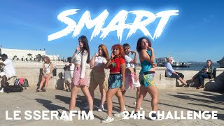 [K-POP IN PUBLIC | ONETAKE] LE SSERAFIM (르세라핌) - SMART [24h challenge] cover by Moonlight ft.Phoenix