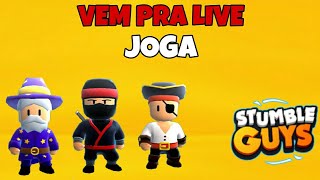 LIVE DE STUMBLE GUYS JOGANDO COM OS INSCRITOS EDUARDO GUYS