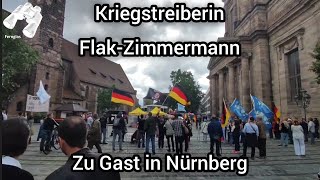 Kriegstreiberin Marie-Agnes Flak-Zimmermann zu Gast in Nürnberg 02.06.2024