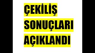 Hediye çekiliş sonuçları açılandı