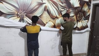 How To install Wallpaper Like A Pro - Residencial Wallpaper installation - Start to Finish Tutorial