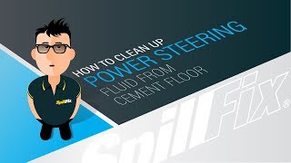 How to Clean Up Power Steering Fluid from Cement Floor - Easy