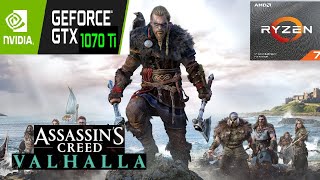 Assassin's Creed Valhalla 1080p In-Game Benchmark | 1070Ti | Ryzen 7 3700X | All presets