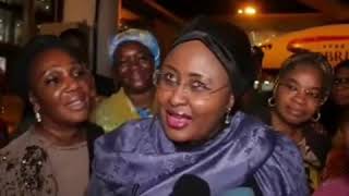 Aisha Buhari returns after two months abroad,