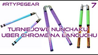 Turniejowe nunchaku uber chrome na lańcuchu