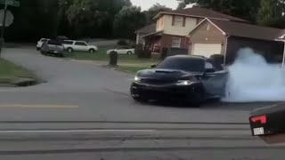 SRT.DON On Ig going crazy in his Dodge Charger...burnout going up the road💯