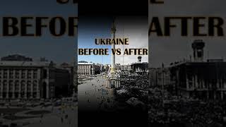 Ukraine: BEFORE vs AFTER || Ukraine VS Russia 2022 || #Shorts #Youtubeshorts