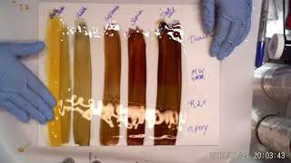 Which alcohol ink will turn green under epoxy. Will it turn back? This is a TEST