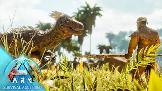 Making a Base and Taming a Raptor | Ark: Survival Ascended Gameplay #2