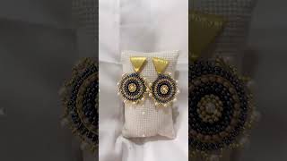 Miyuki Pearls with Gold earrings #shorts #jewelry #gold