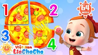 🍕 Bài hát cắt bánh pizza 🥪 Ăn bánh pizza cùng Lia và ChaCha | LiaChaCha - Ca Nhạc Thiếu Nhi Việt Nam