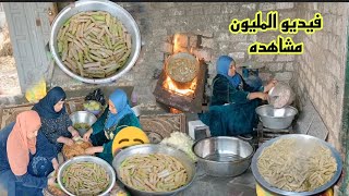 #روتين 🧺مش من عمل كانون ورص حلل🍲 وصحون محشي الشتا🔥 يرم العظم ويدفي 👌