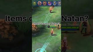 Correct items to counter Natan in Mobile legends | #shorts