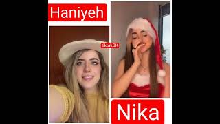 کدوم نیکا یا هانیه😉 wichs one #تیک_تاک #tiktak #tiktok #sexy #sexygirl #challenge #rap