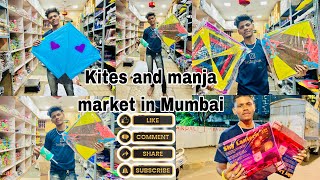 Cheapest price kites and manja market in Mumbai | wholesalek kites market Mumbai || mono kites manja