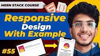 Responsive Design | Media Queries | Making responsive Card | MERN STACK EP - 55| Pakistani Developer