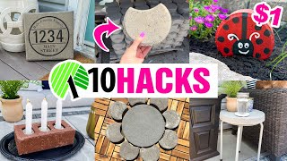 $1 OUTDOOR PAVER HACKS + Dollar Tree DIYs & Ideas! 2024