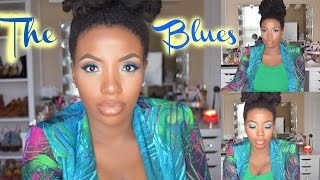 The Blues - Springtime Date Night Drugstore Makeup Full Face