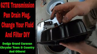 62TE Dodge Grand Caravan Transmission Fluid Change and Easy Add A Drain Plug!