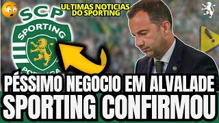 🟢⚠️ INFELIZMENTE ACONTECEU! ESTA FOI DE CAIR O QUEIXO! NOTÍCIAS DO SPORTING CLUBE DE PORTUGAL