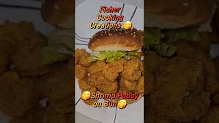 😋Shrimp Poboy On Bun😋 #shrimppoboy #seafood #neworleansfood