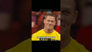 John Cena hilarious character break #wwe #johncena