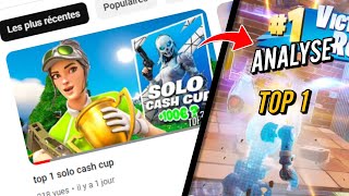 Comment faire top 1 en solo cash cup analyse