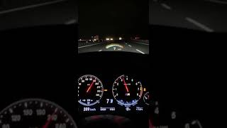 Bmw M6 HEAD UP DISPLAY M mode version In the night