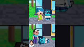 Joy vs Minecraft Noob who is kinder? With Sadness x Anger x Steve & Shin Sonic #minecraftshorts #fyp