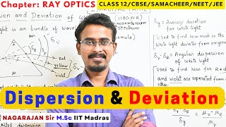 #22 Prism Dispersion without deviation |formulas Ray Optics| NEET JEE mains Class 12